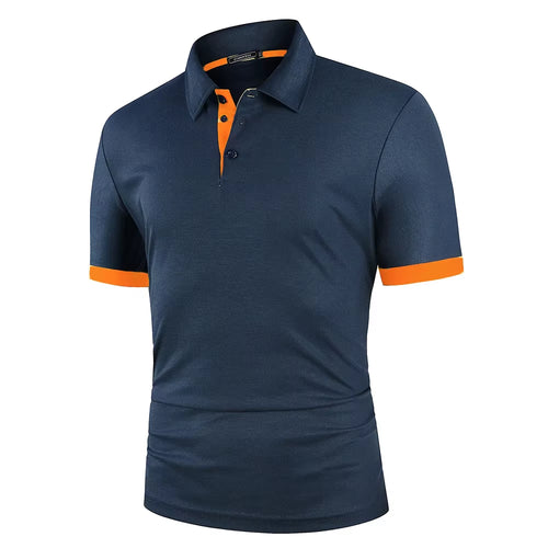 Men Polo Men Shirt Short Sleeve Polo Shirt Contrast Color Polo New Clothing Summer Streetwear Casual Fashion Men Tops
